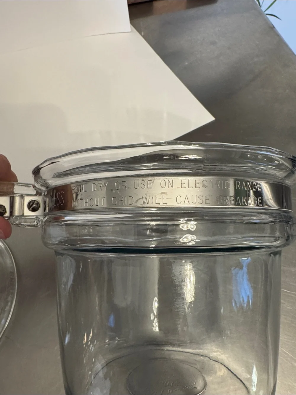 Pyrex Double Boiler Insert with Lid - 1 1/2 QT.